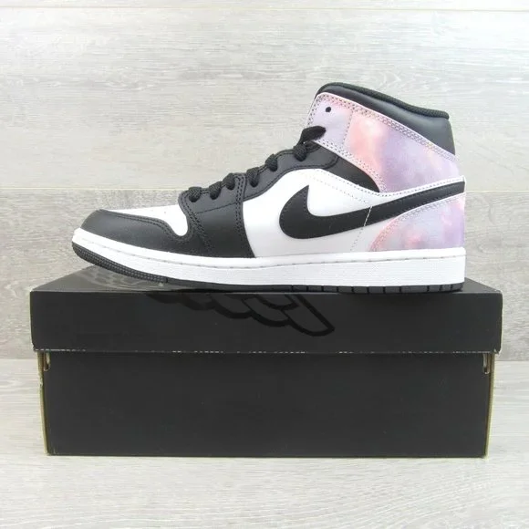 Air Jordan 1 Mid SE Zen Master Tie- Dye Sneakers Mens Size 9.5 NEW - Picture 3 of 15